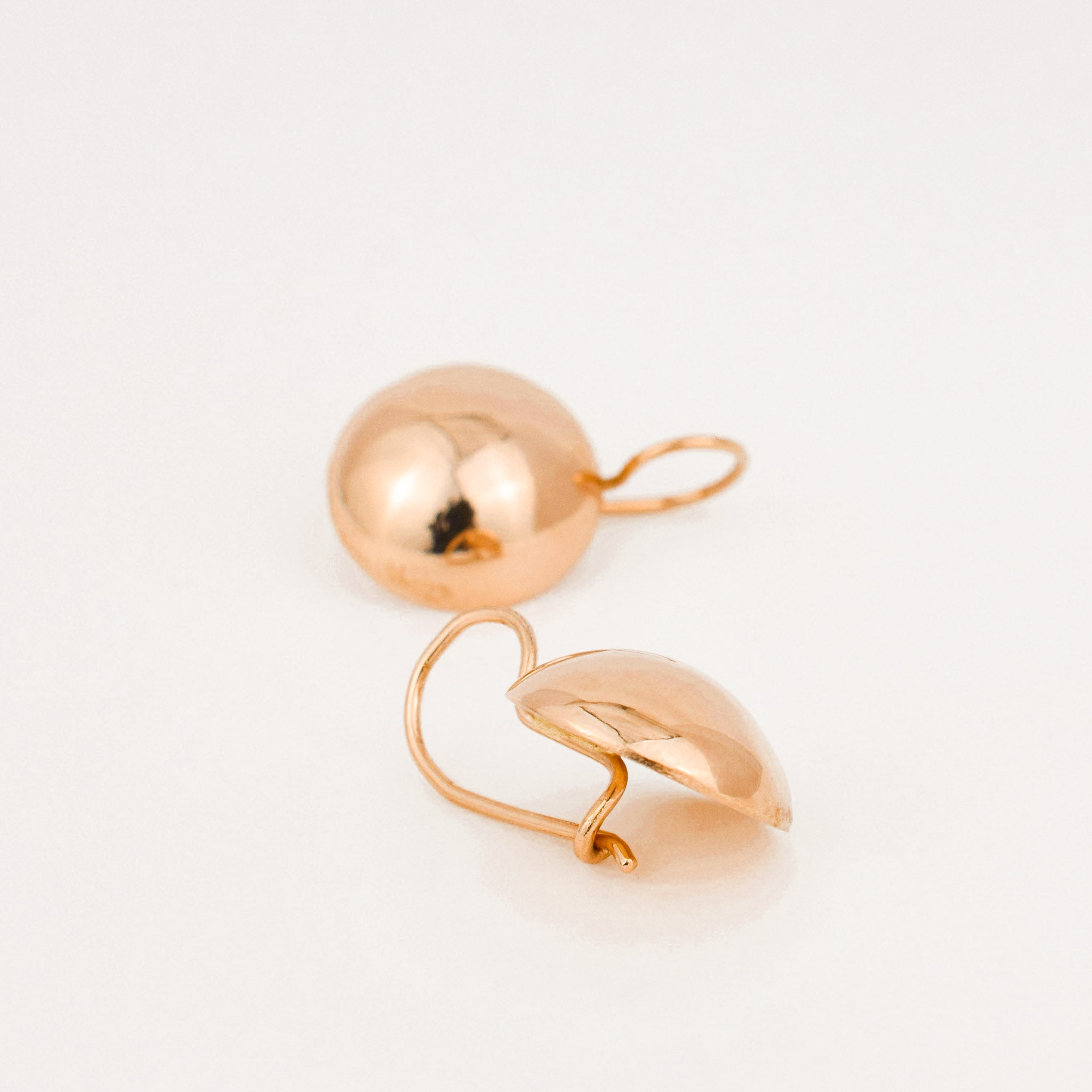 Retro Circular Drop Hoops