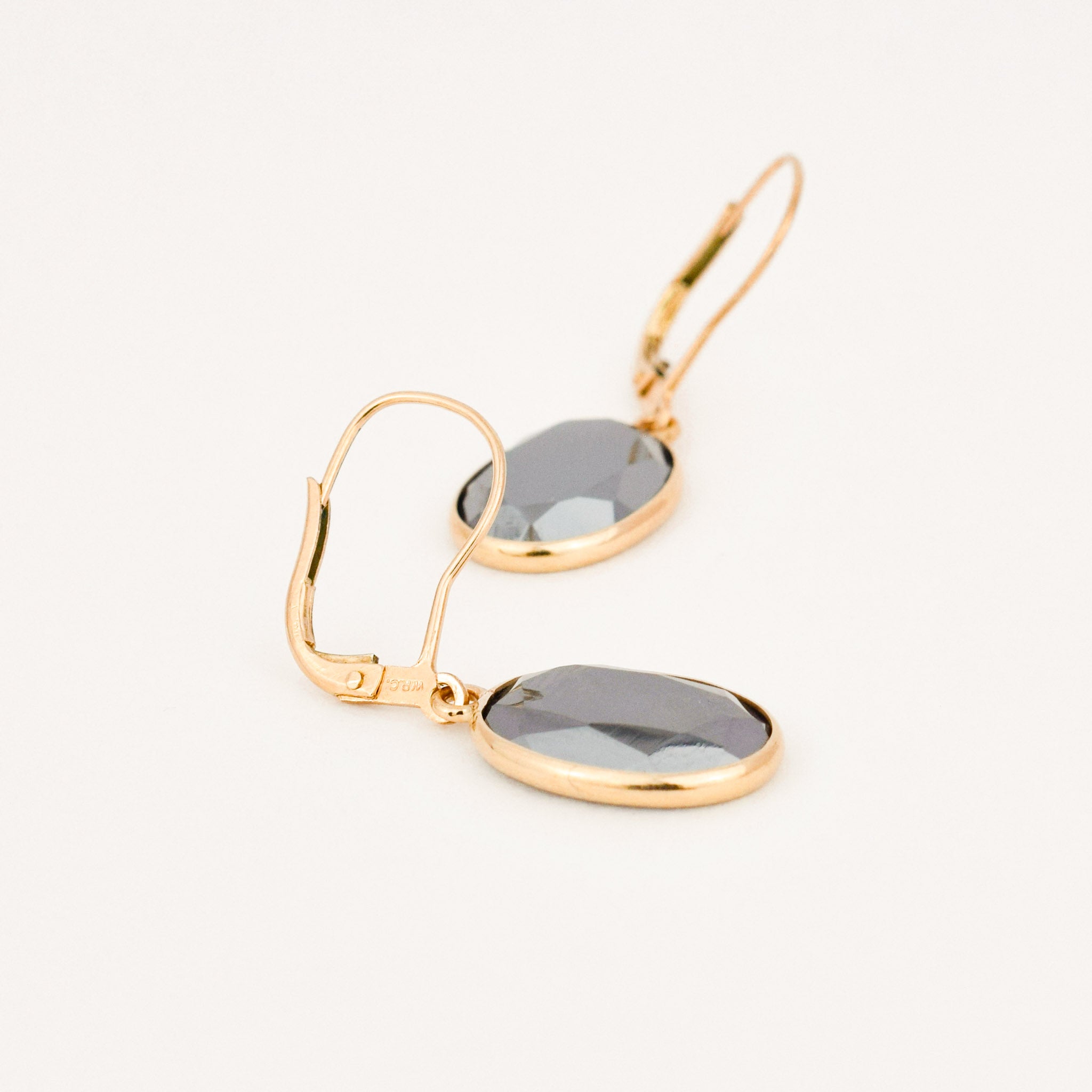Hematite Dangler Earrings