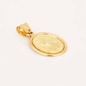 vintage gold cameo charm 