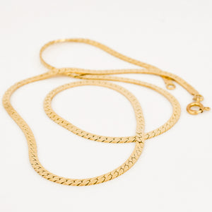 vintage 18.25" Herringbone Chain 