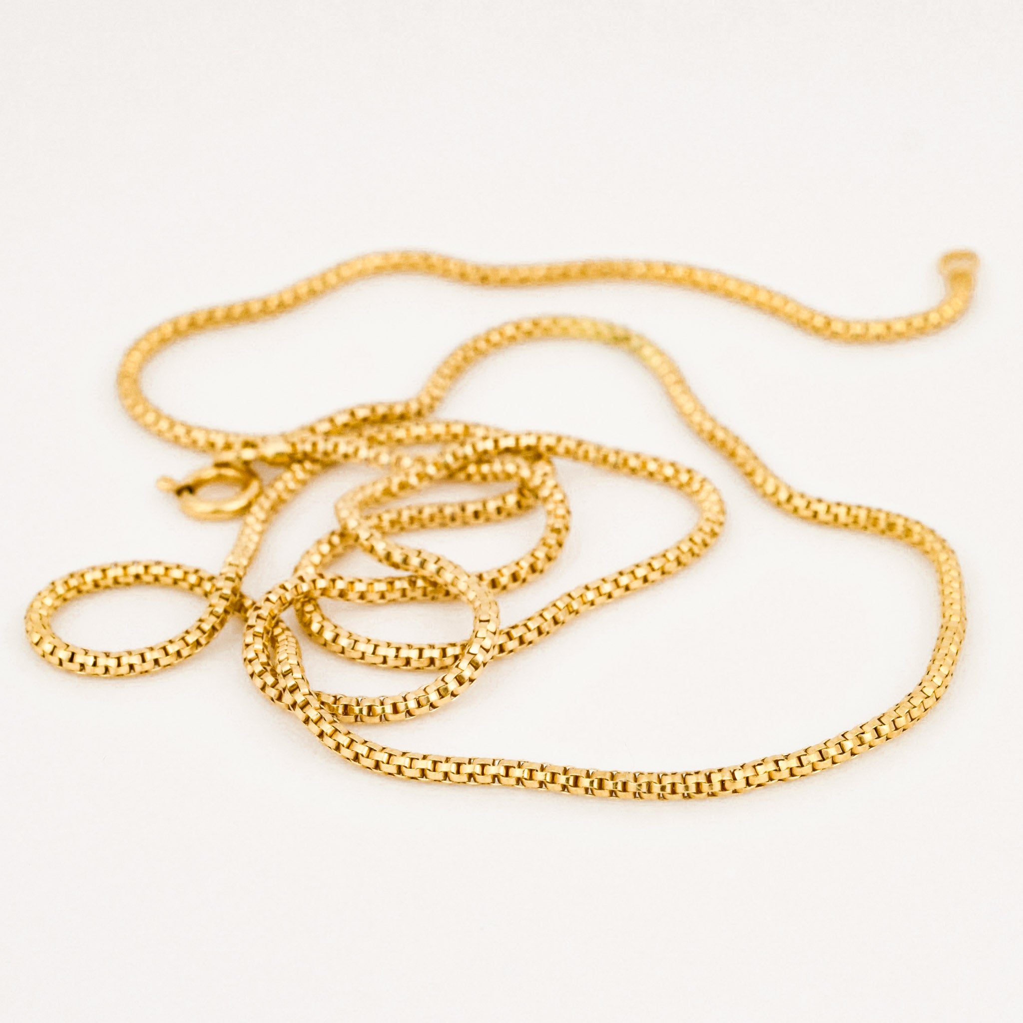 vintage 22" Wheat Link Necklace 