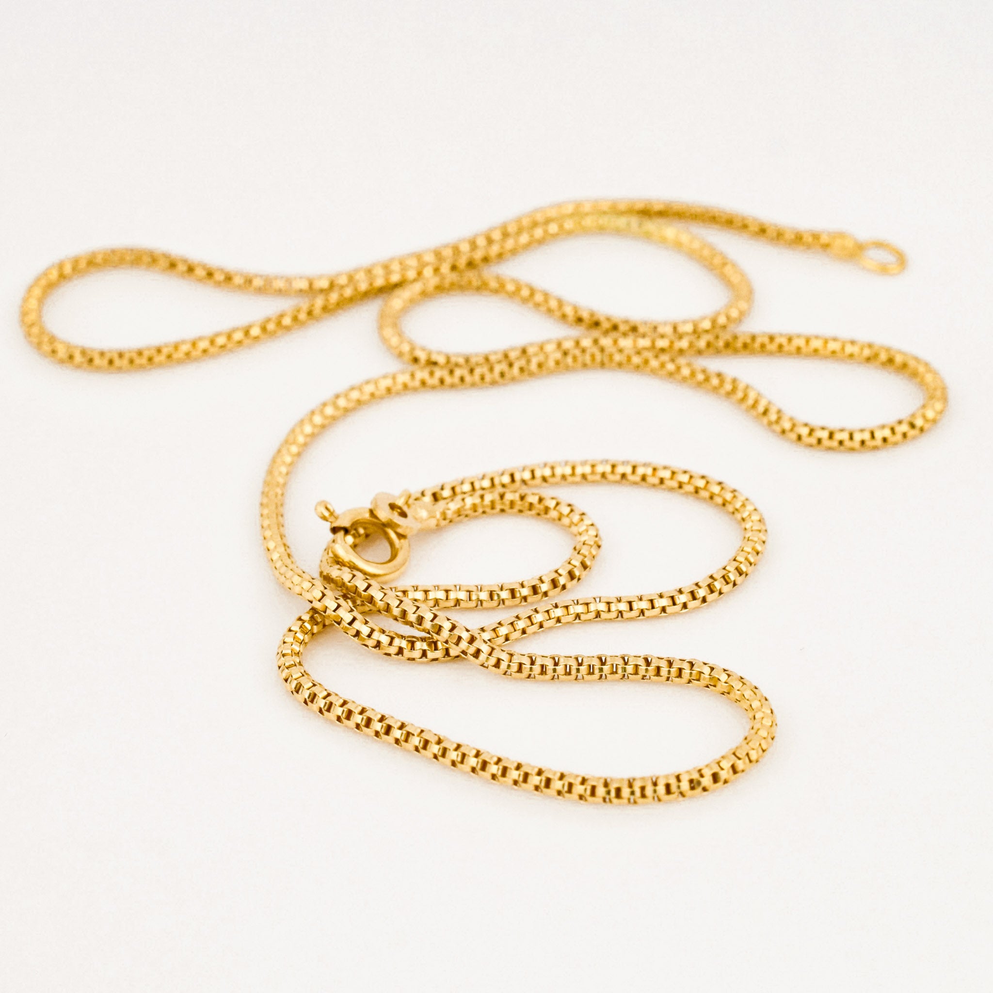 vintage 22" Wheat Link Necklace 