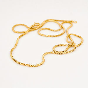 vintage 22" Wheat Link Necklace 