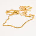 vintage gold 22.25" Curb Chain Necklace 