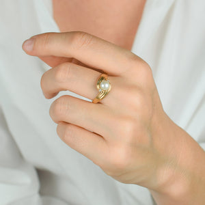 Pearl and Diamond Ring