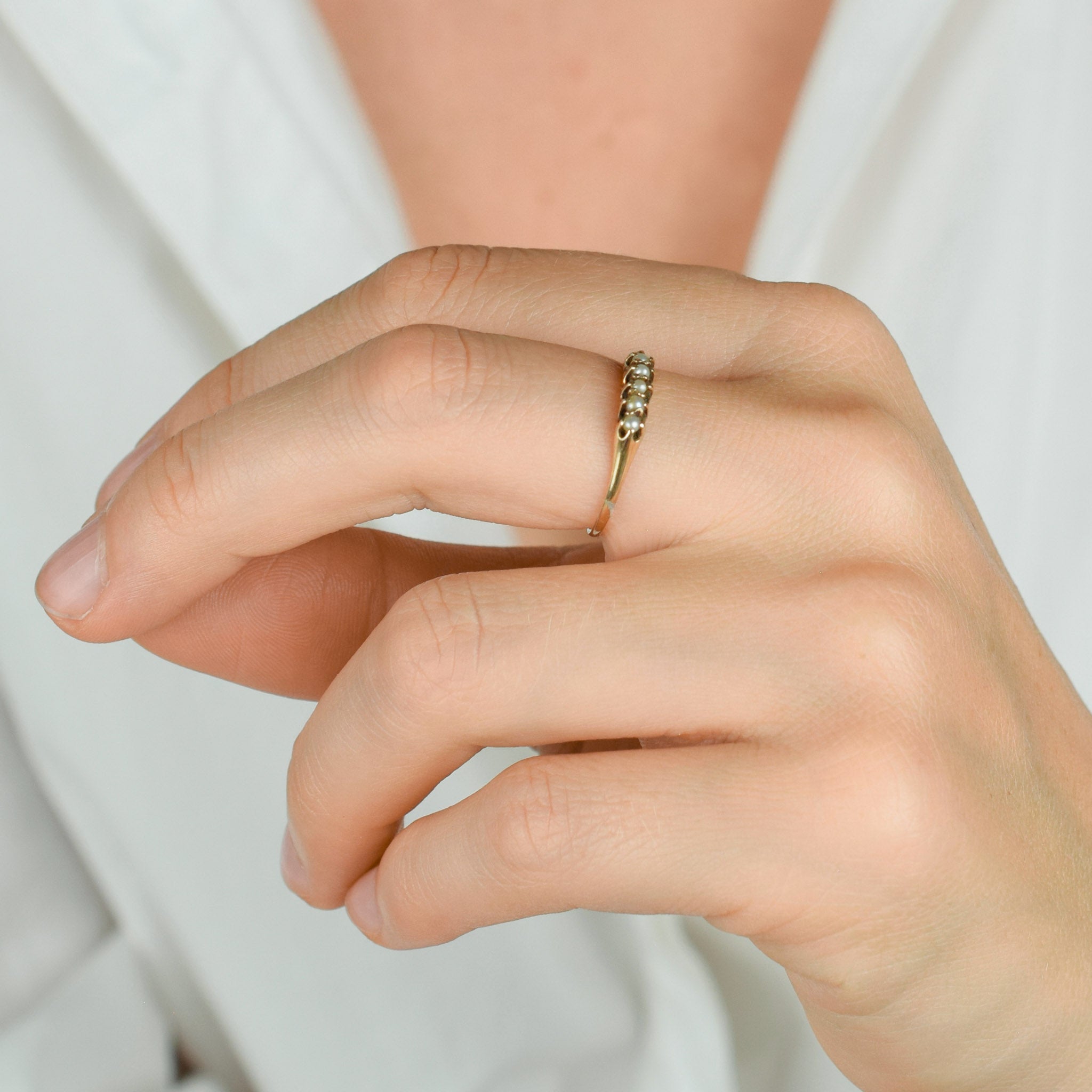 Antique Seed Pearl Ring