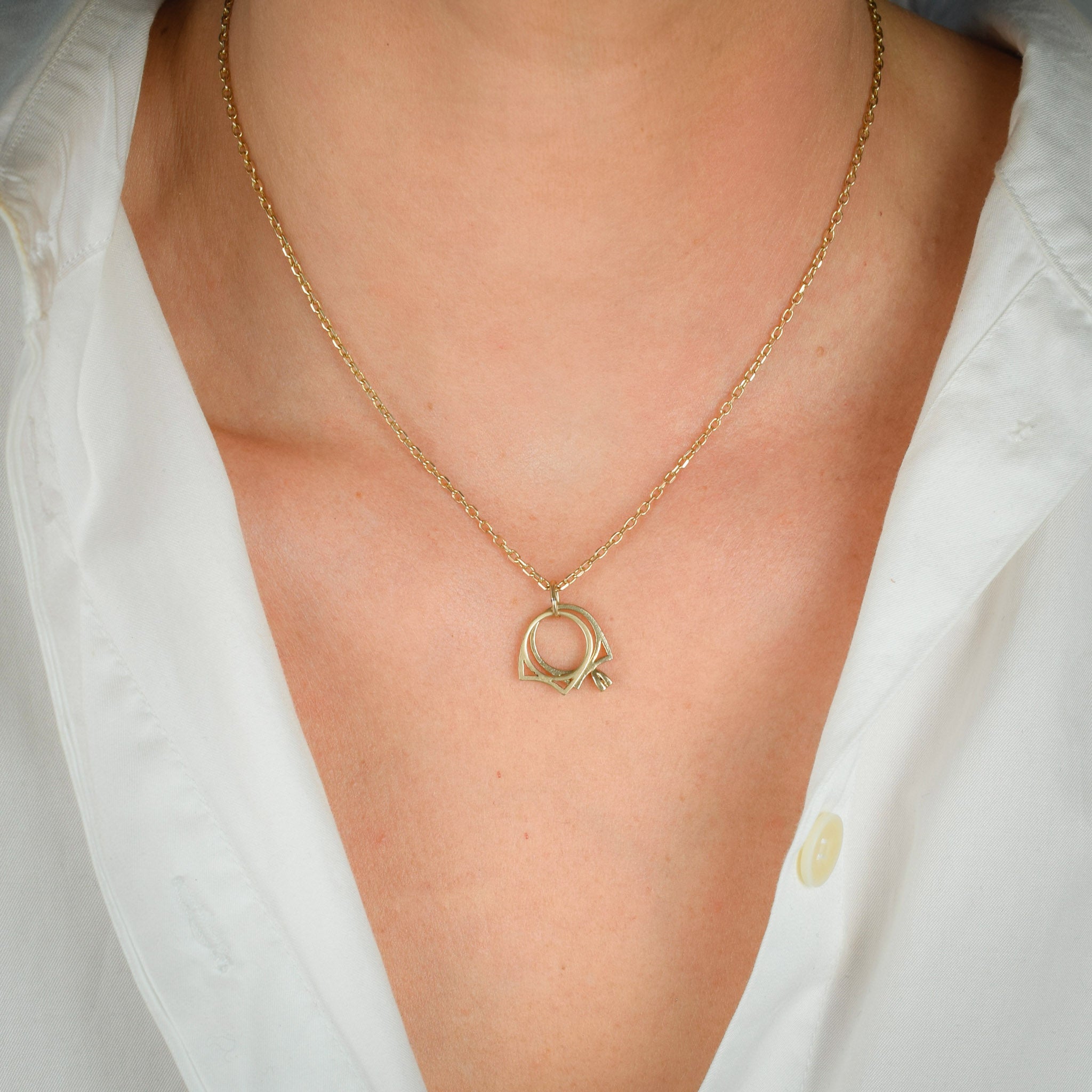 vintage gold wedding ring charm