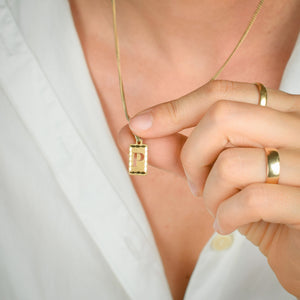 Rectangular 'P' Charm