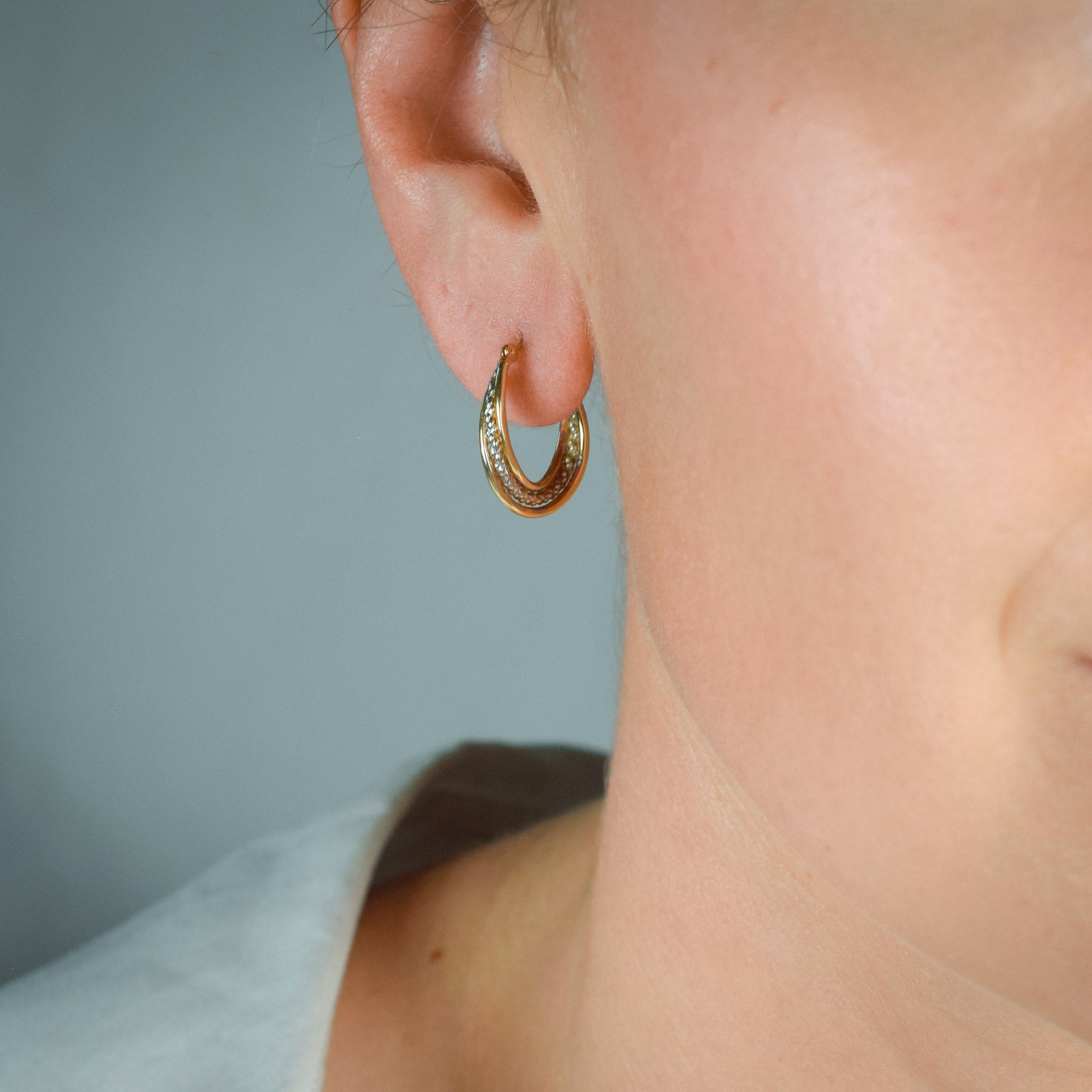 vintage gold hoop earrings