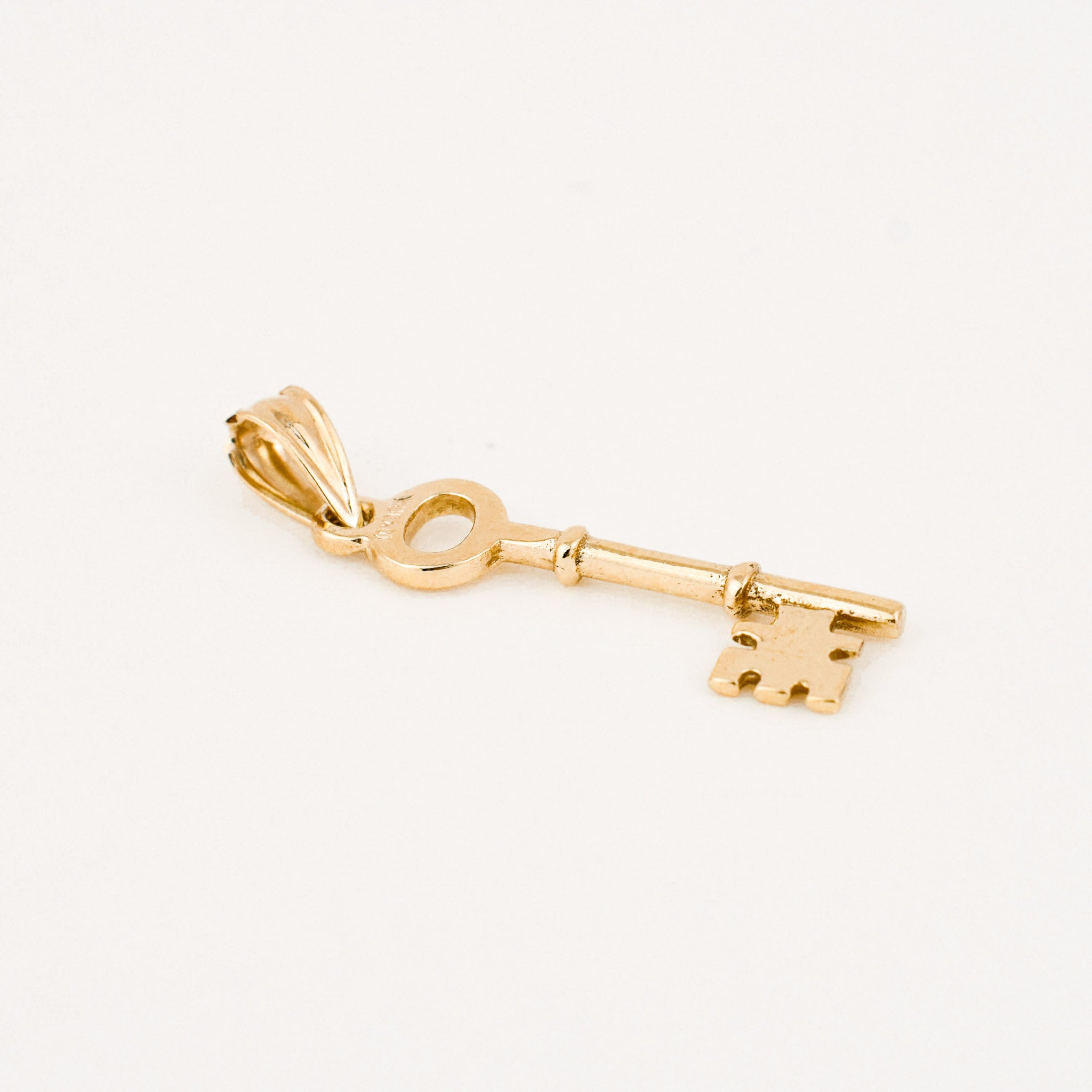 vintage gold key charm