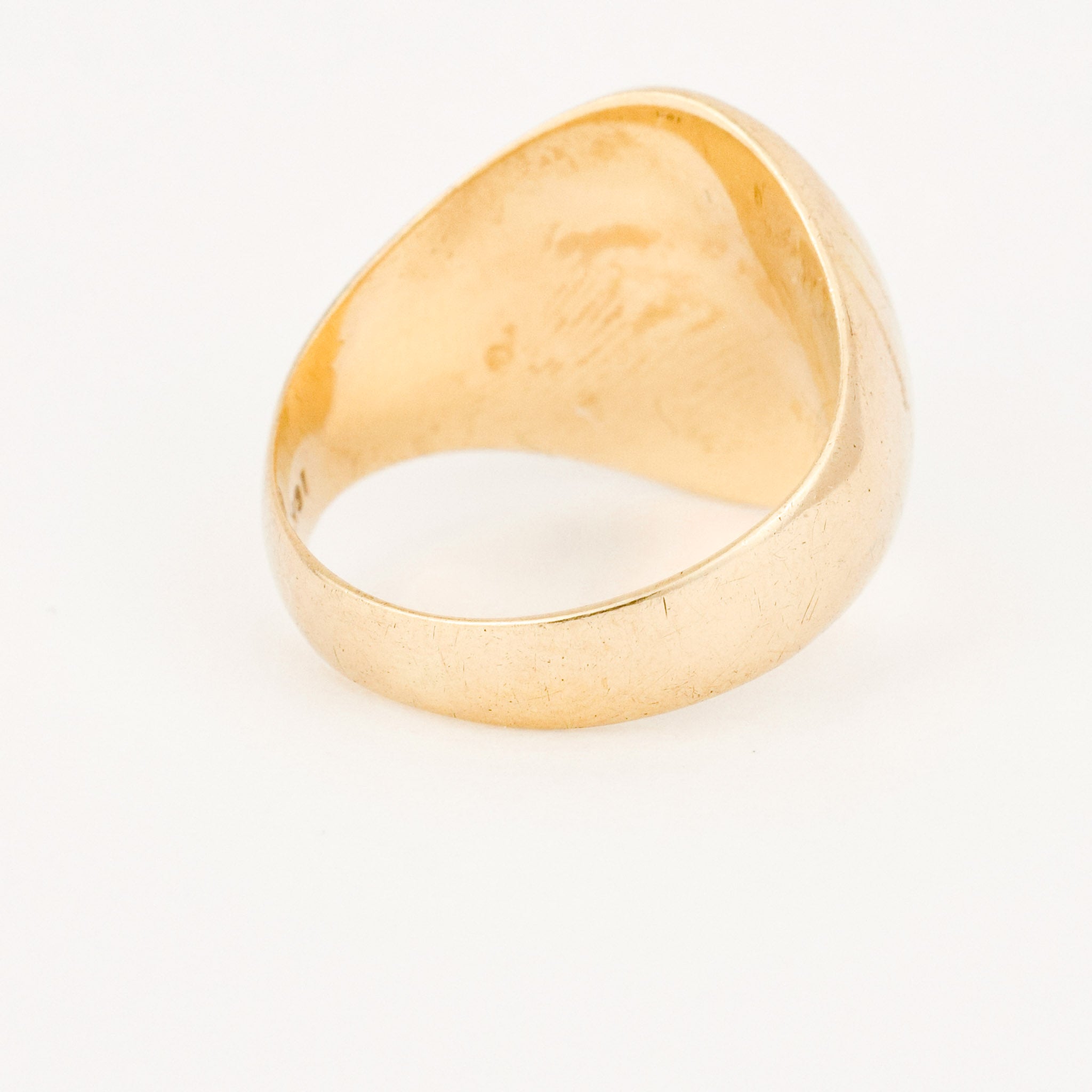 vintage gold 'h' signet ring