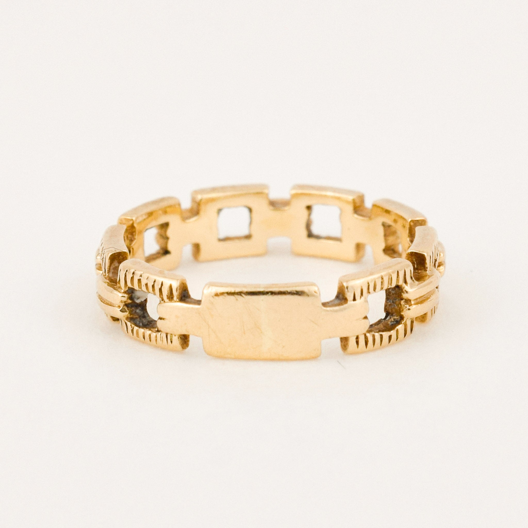 Chain Link Signet Ring Folklor