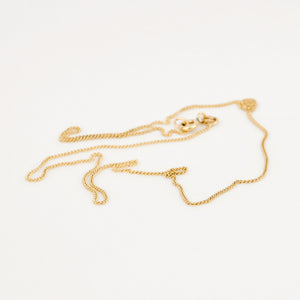 vintage gold 16.5" Curb Chain Necklace