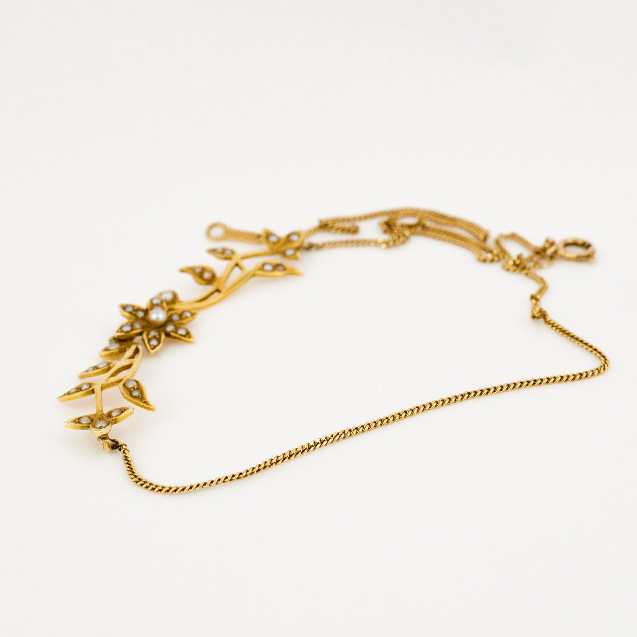antique seed pearl necklace