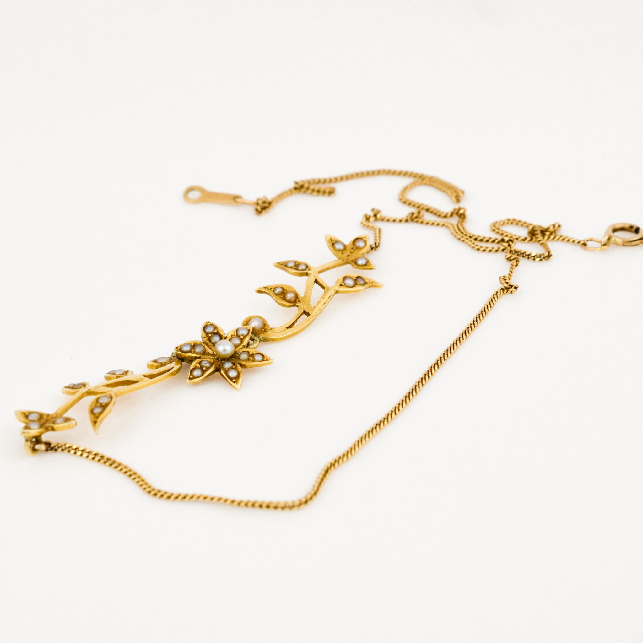 antique seed pearl necklace