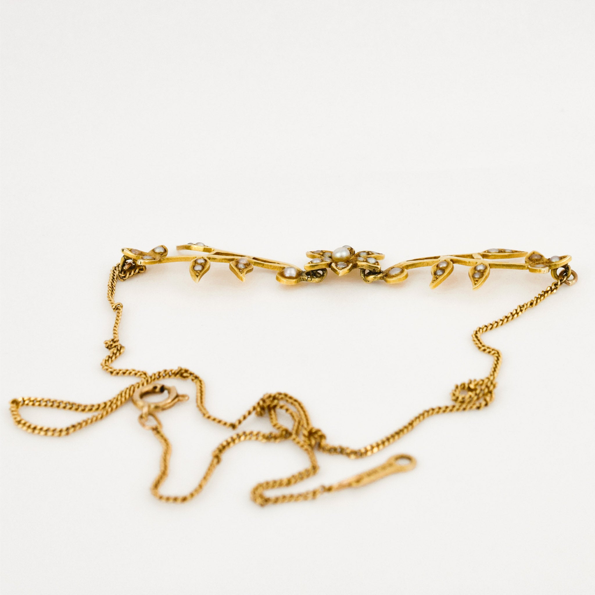 antique seed pearl necklace