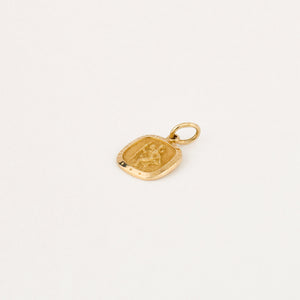 vintage gold st Christopher charm