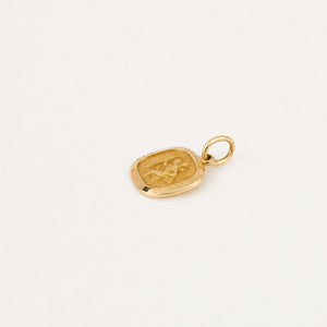 vintage gold st Christopher charm