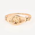 vintage gold signet ring 