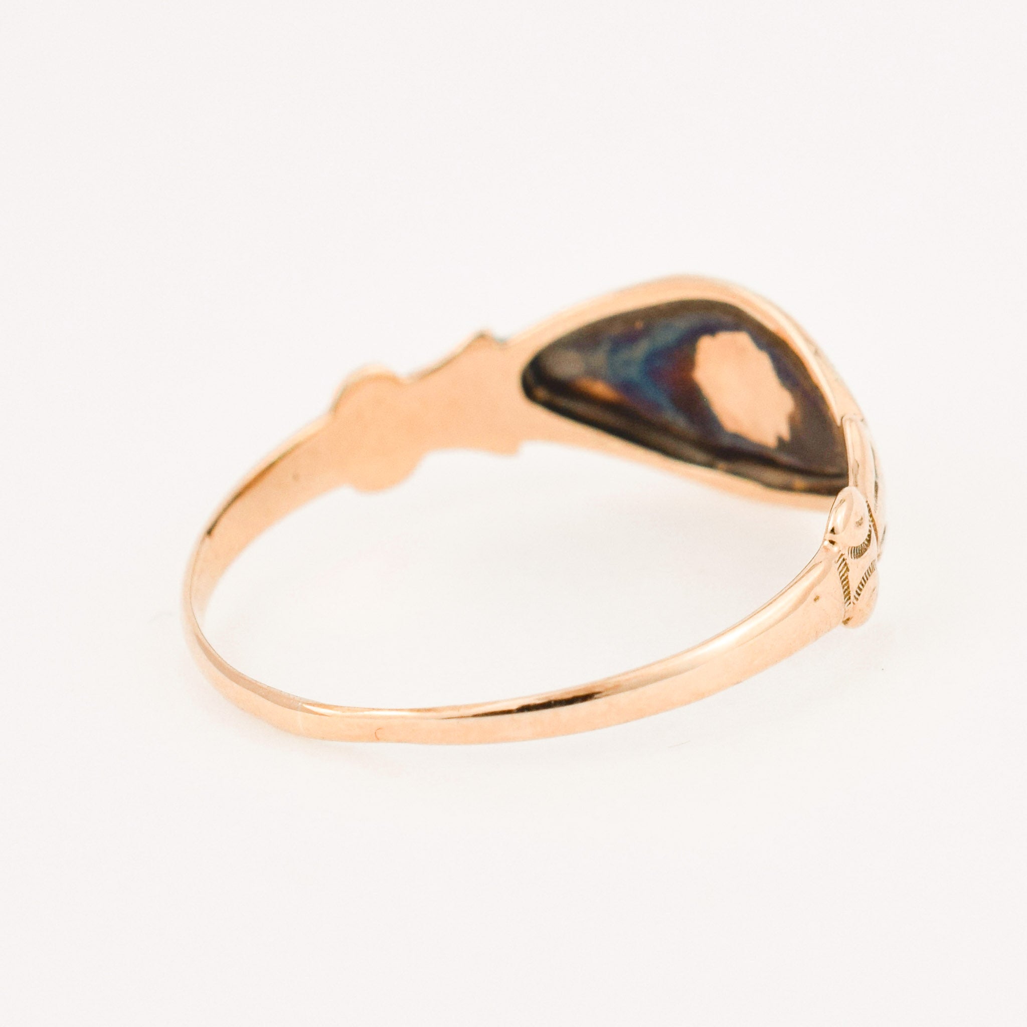 vintage gold signet ring 
