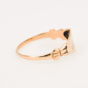 vintage gold signet ring 