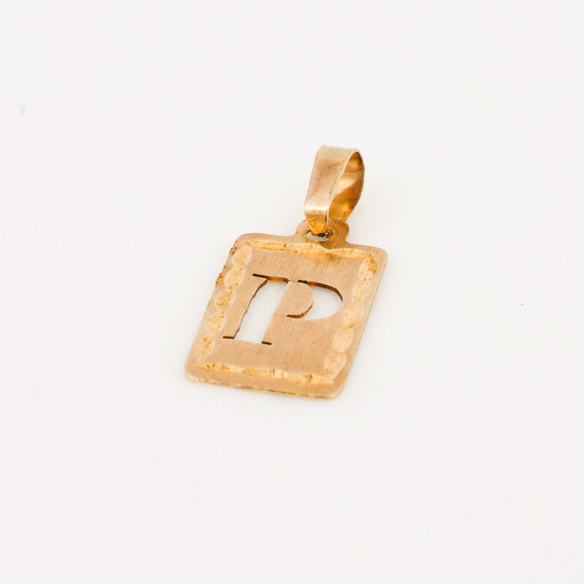 Rectangular 'P' Charm