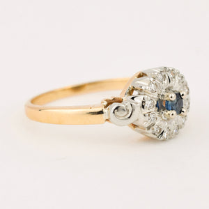 antique sapphire and diamond ring 