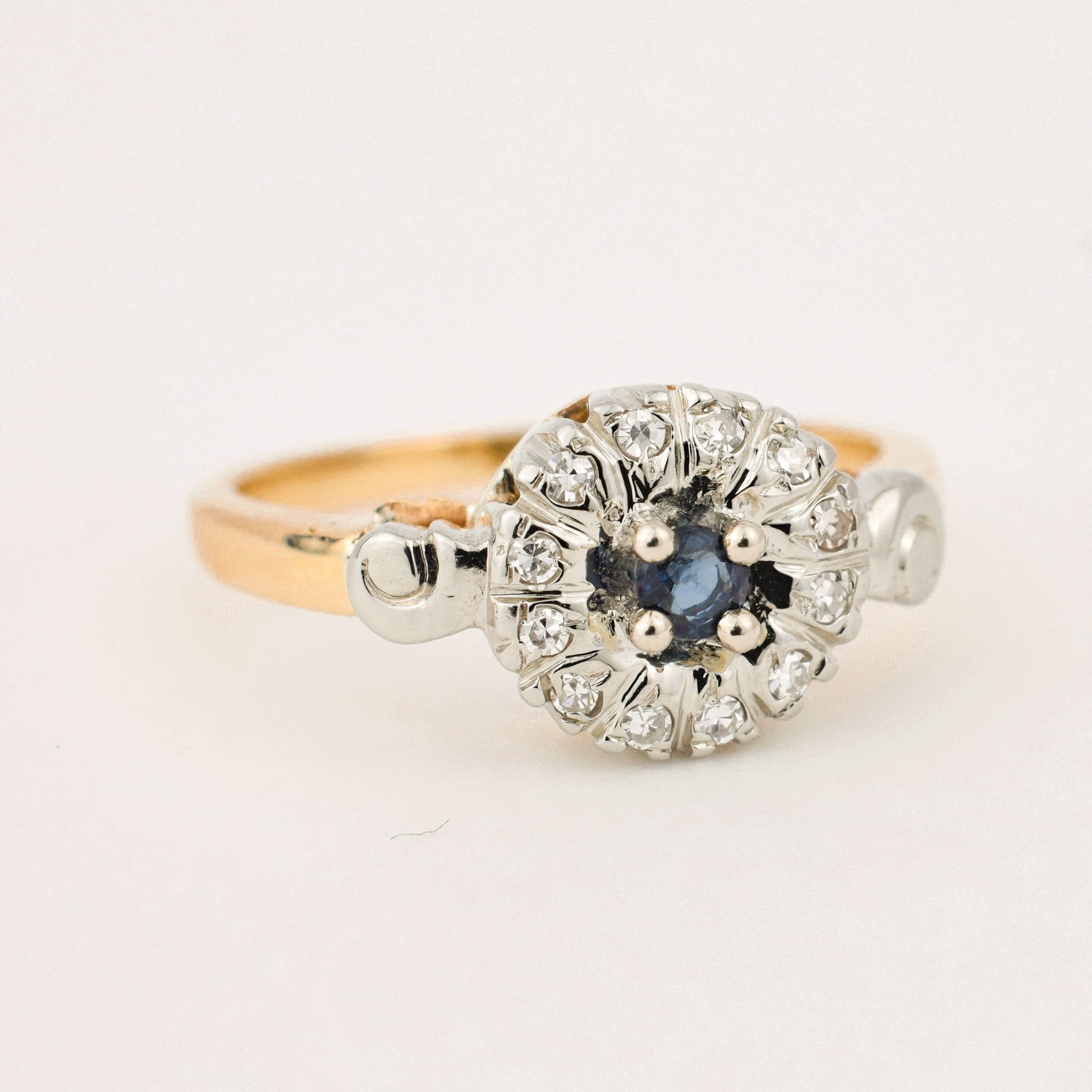 antique sapphire and diamond ring 