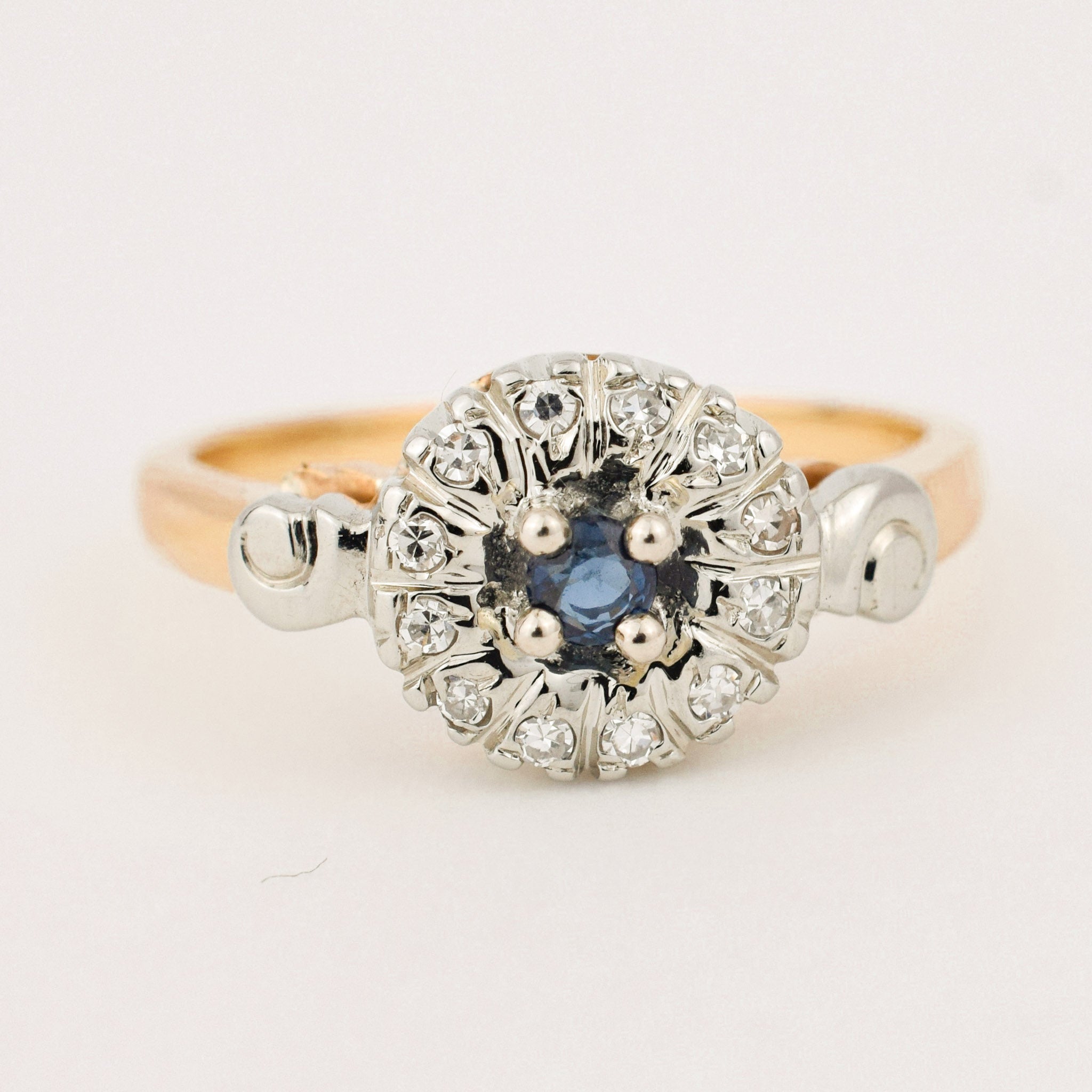 antique sapphire and diamond ring 