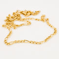 vintage gold figaro chain necklace