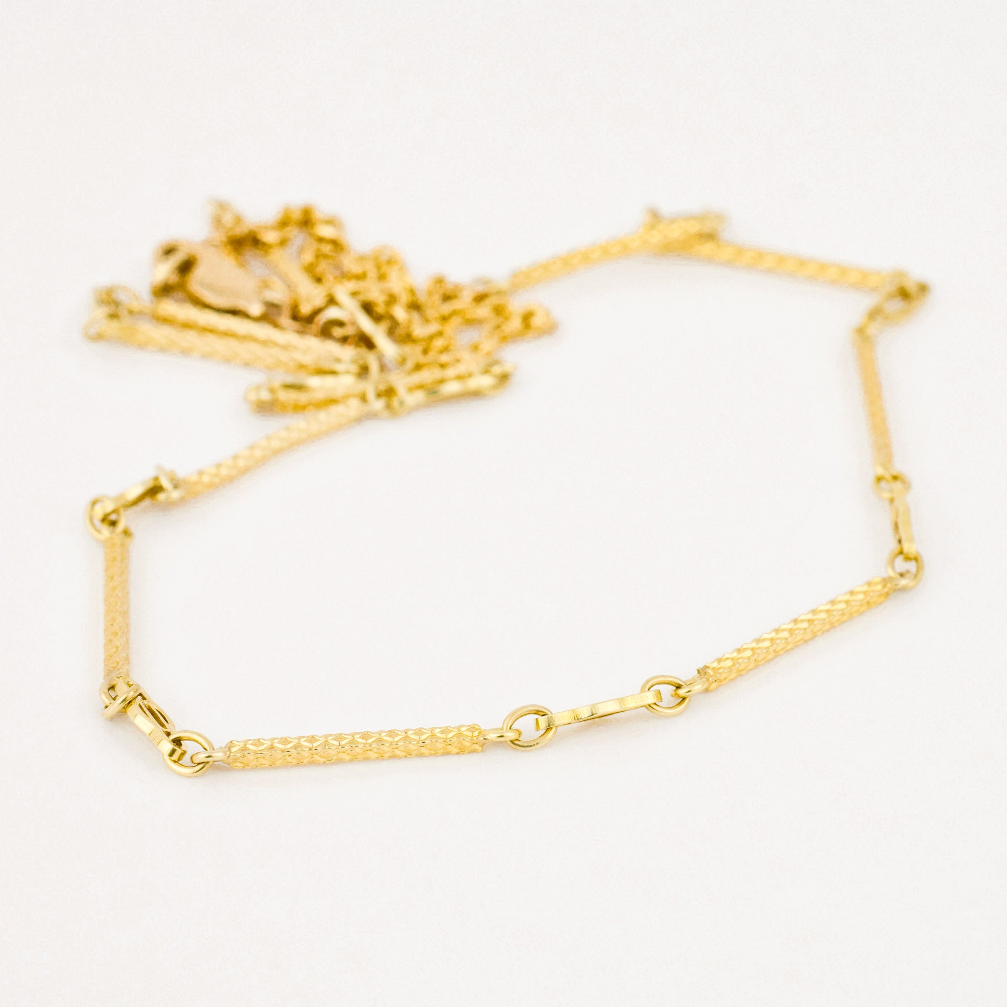 custom link gold necklace