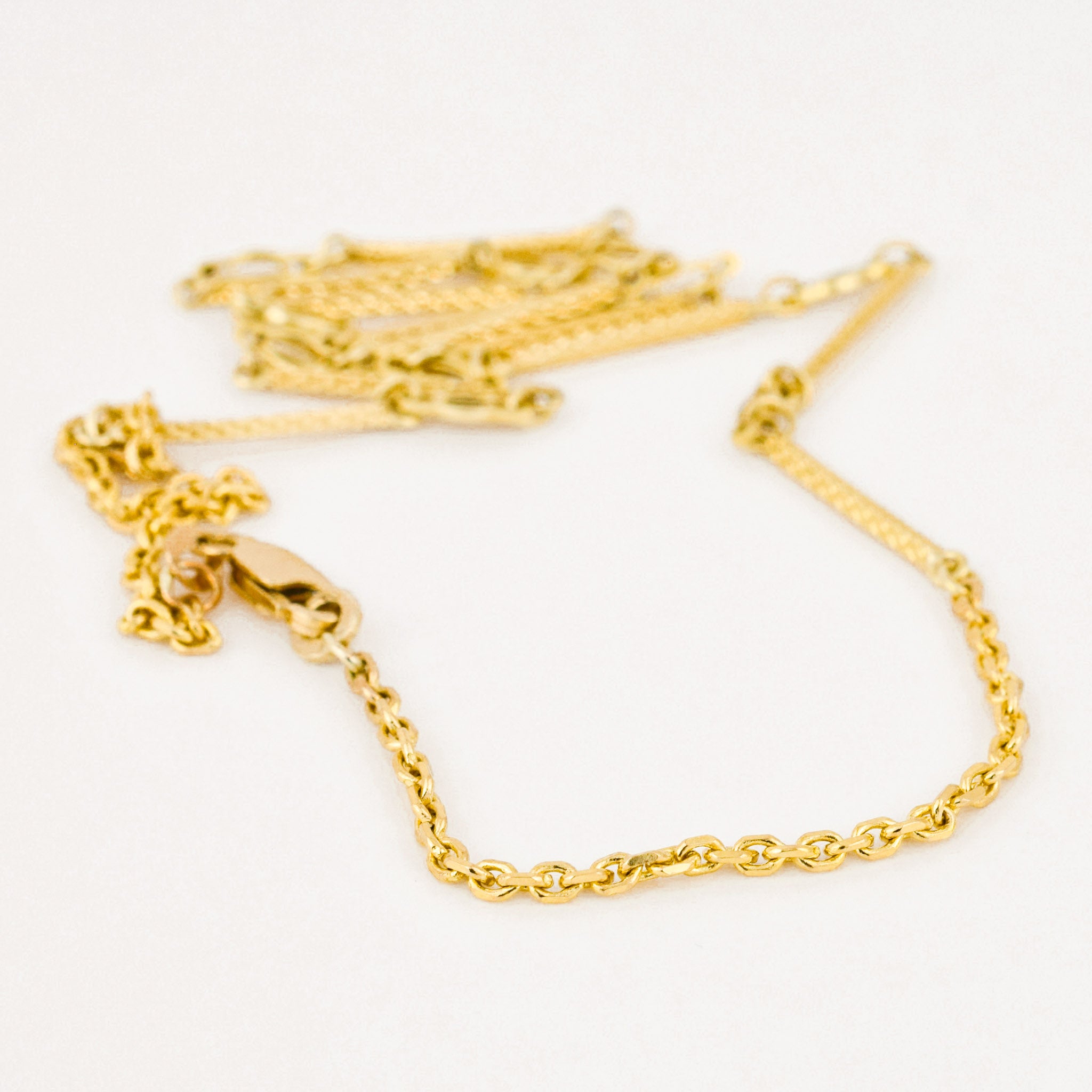 custom link gold necklace