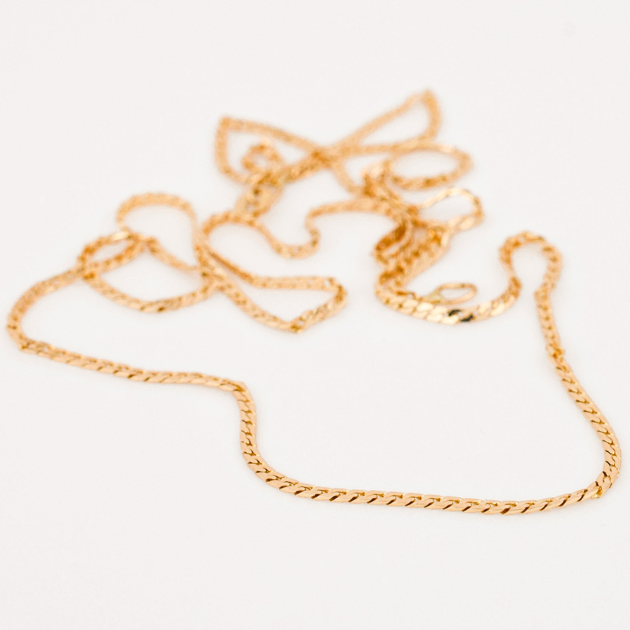 20" Dainty Herringbone Chain Necklace