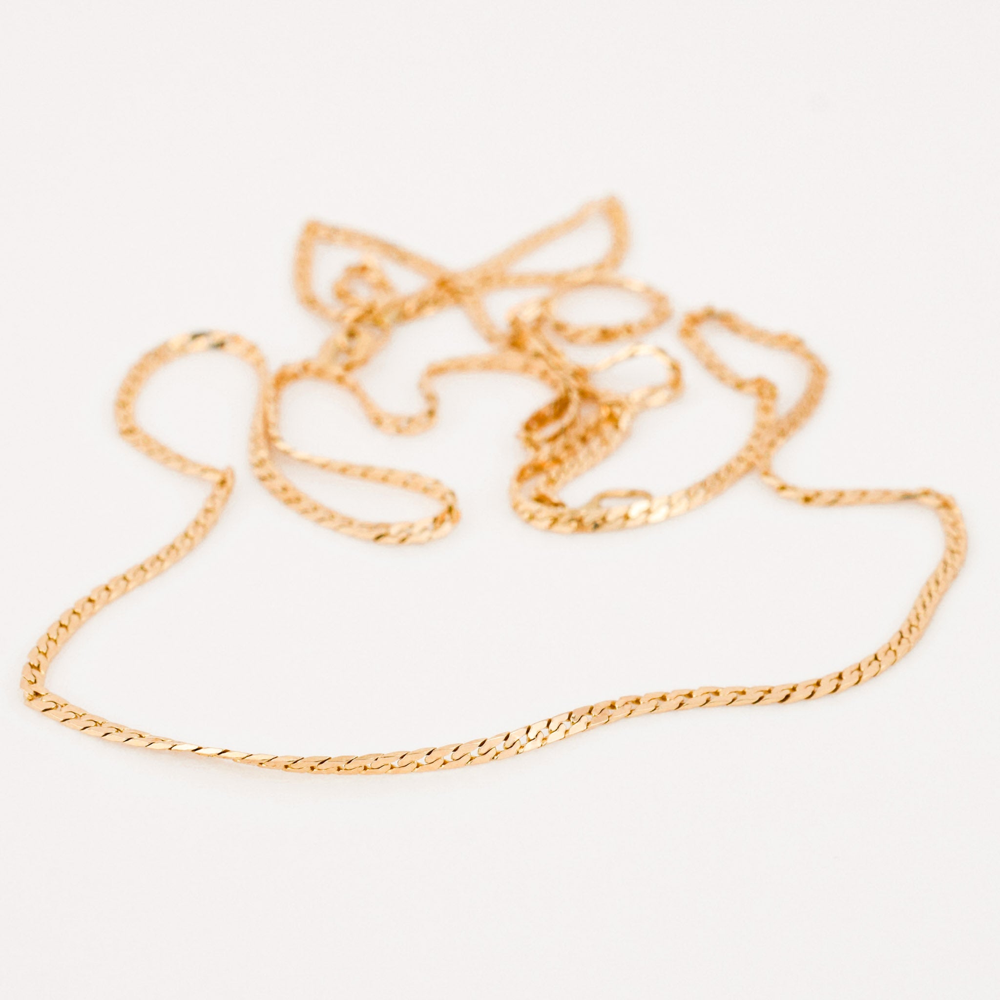 20" Dainty Herringbone Chain Necklace