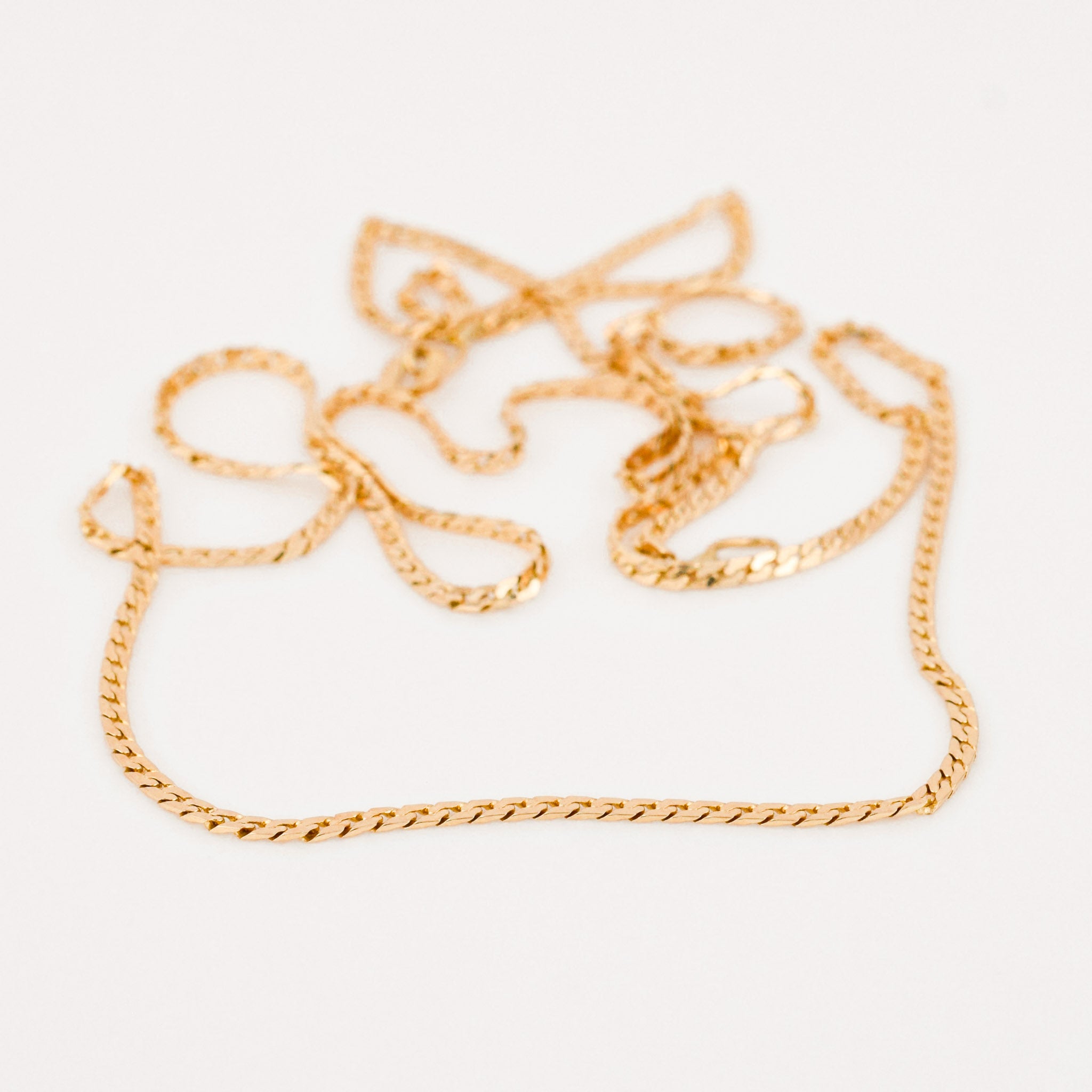20" Dainty Herringbone Chain Necklace