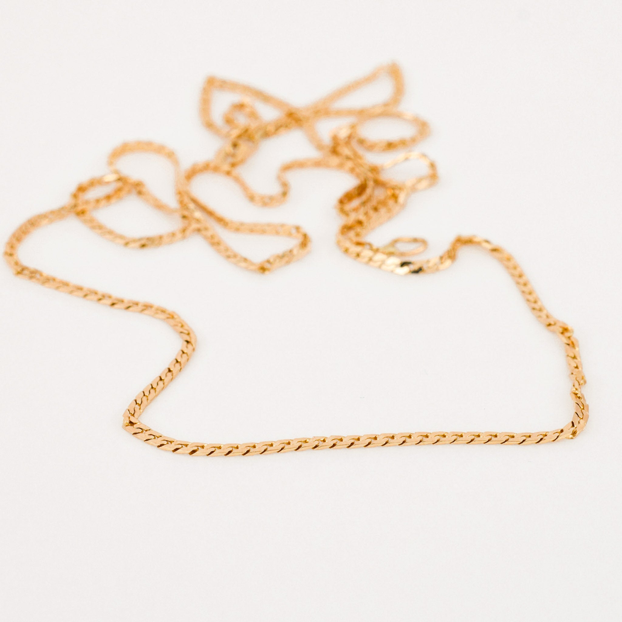 20" Dainty Herringbone Chain Necklace