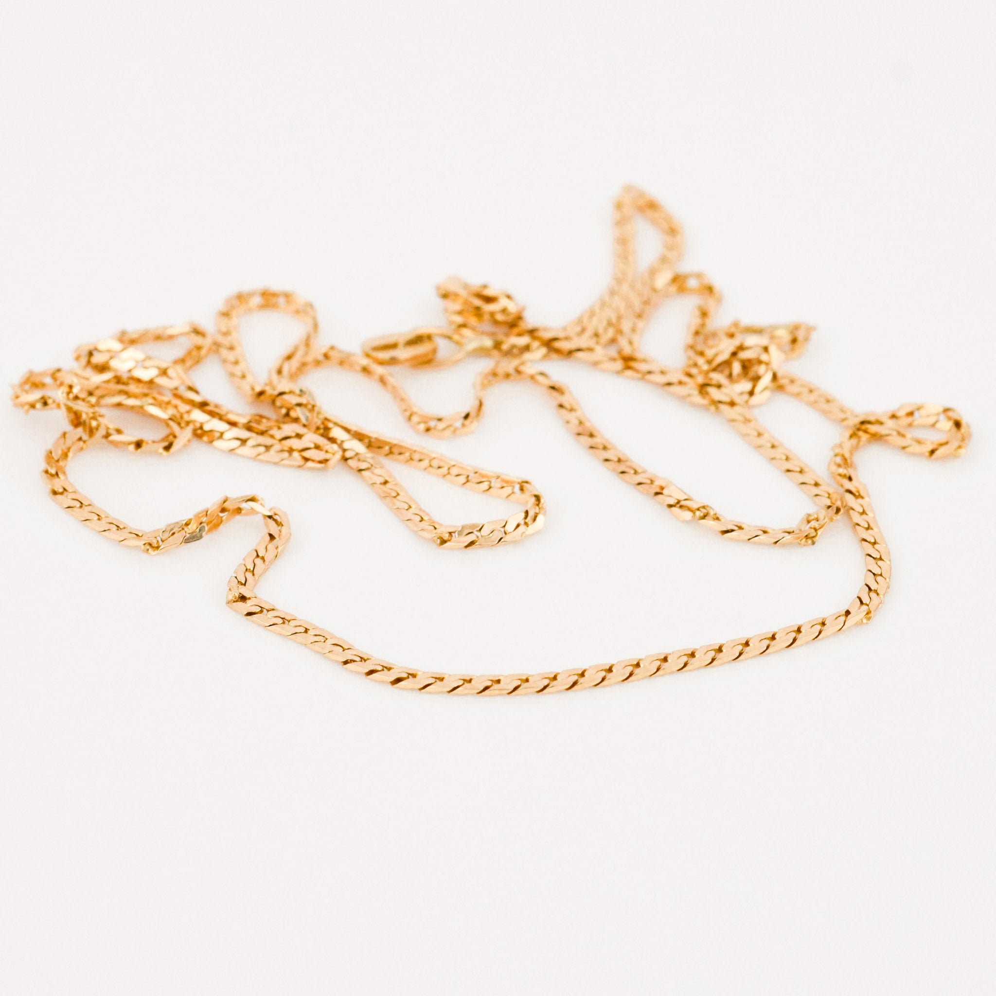 20" Dainty Herringbone Chain Necklace