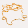 vintage gold 20" Box Chain Necklace