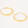 vintage gold 30mm Graduated Hoop Earrings
