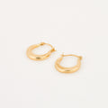 vintage gold small hoop earrings