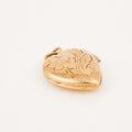 vintage gold heart locket pendant