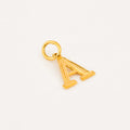 vintage gold 'a' 22k charm 