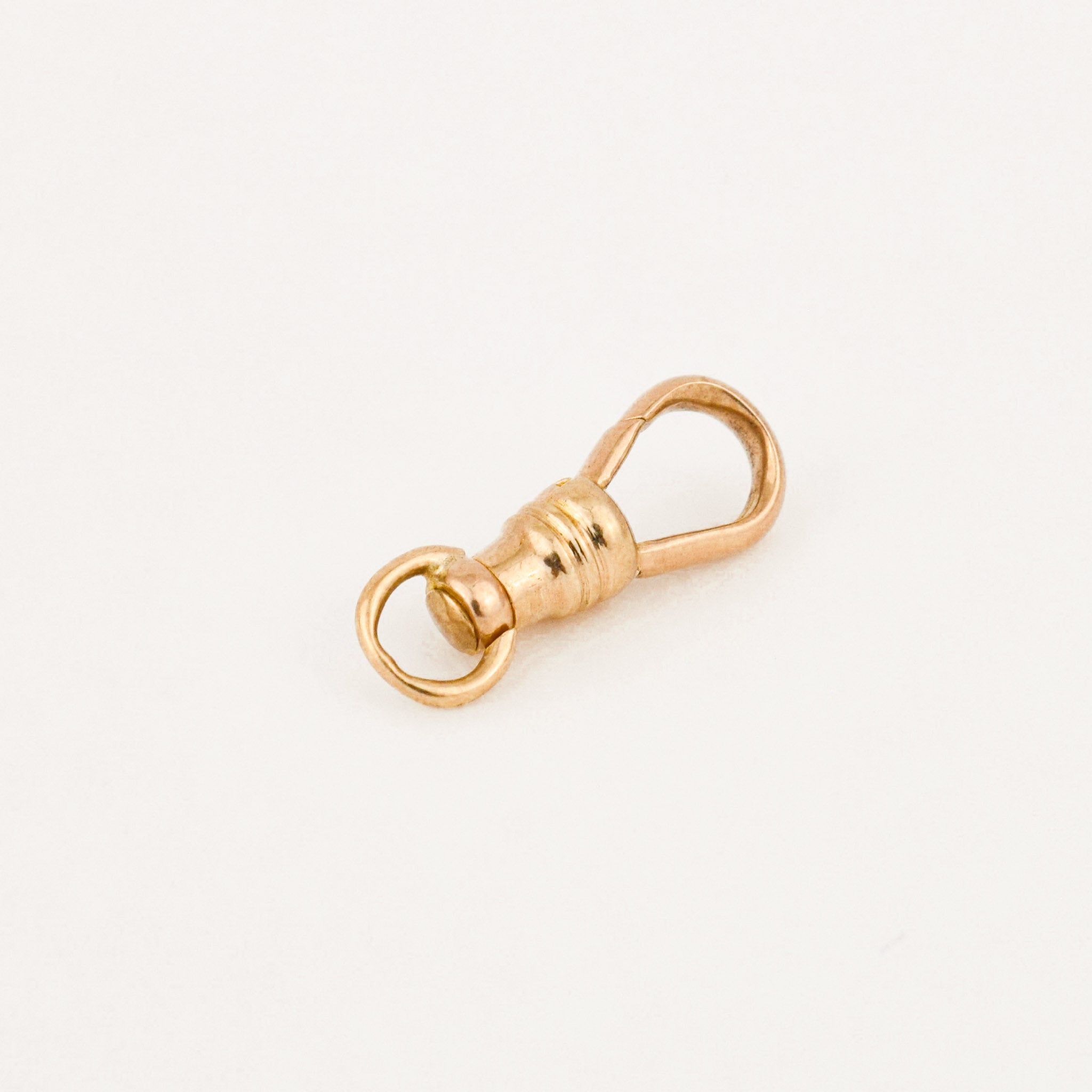 vintage gold dog clip pendant 