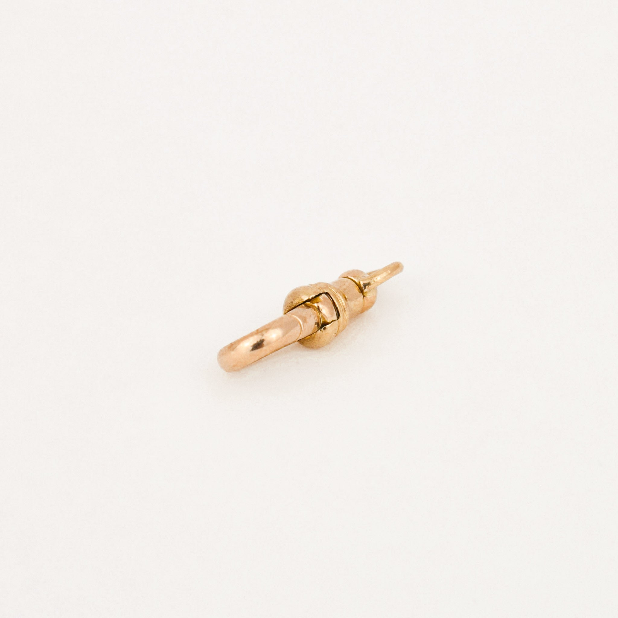 vintage gold dog clip pendant 