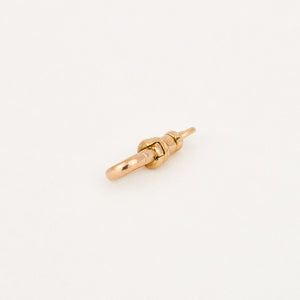vintage gold dog clip pendant 