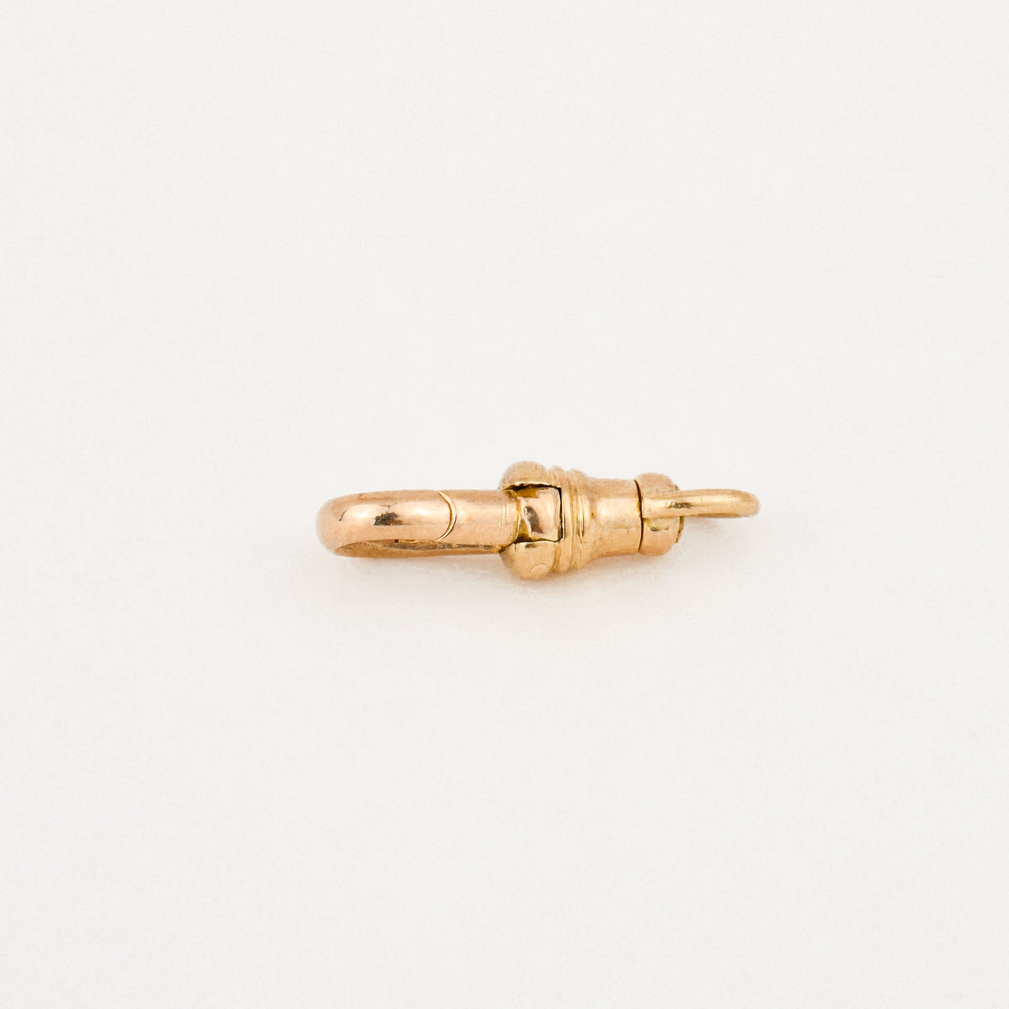 vintage gold dog clip pendant 