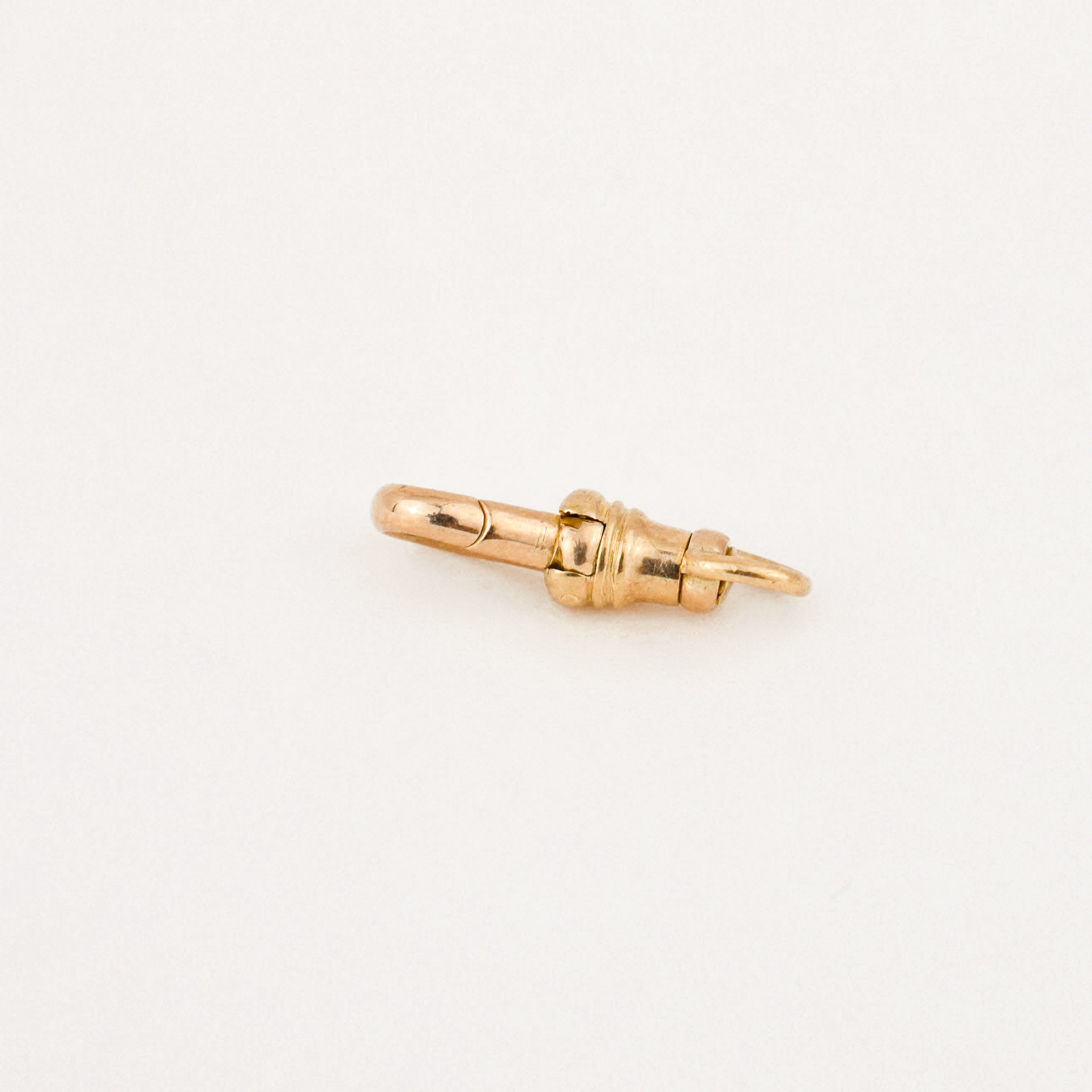 vintage gold dog clip pendant 