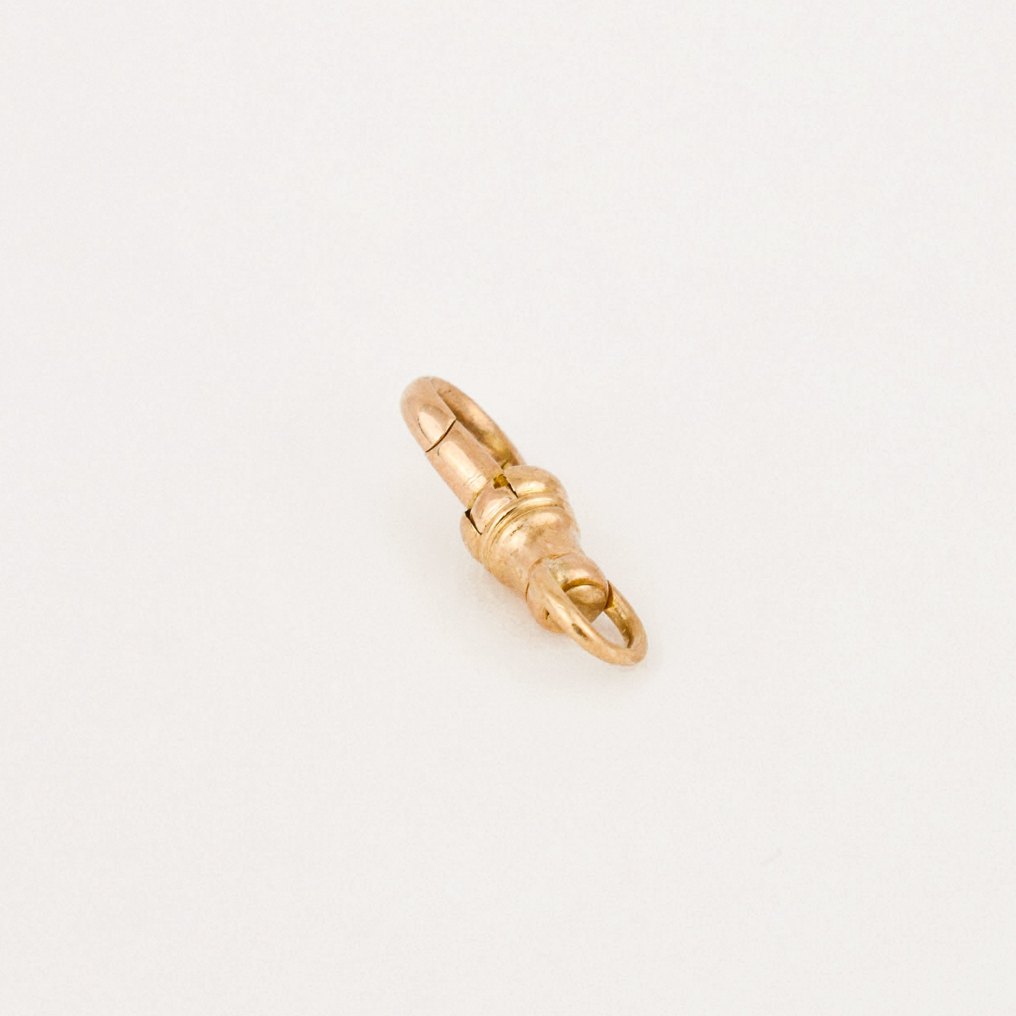 vintage gold dog clip pendant 
