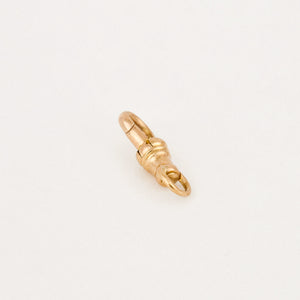 vintage gold dog clip pendant 