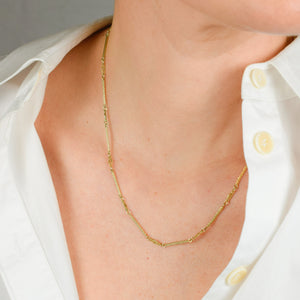 custom link gold necklace